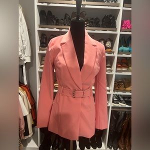 NWT Finders Keepers Pink Blazer w/ Unique Belt Feature